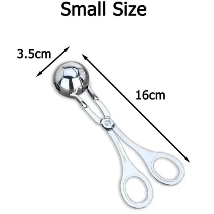 Cleste pentru chiftele, inox, 16x4.8cm si 16x3.5cm
