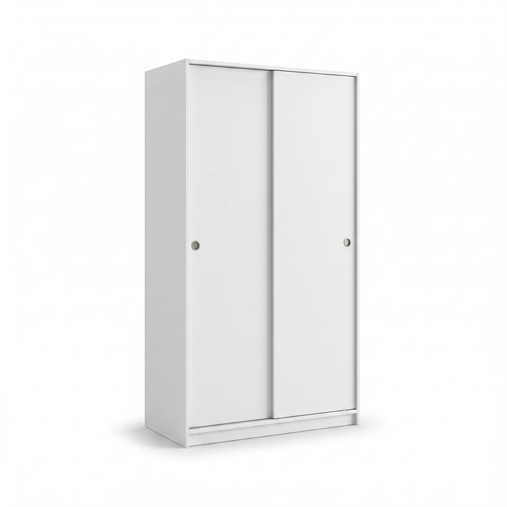 Dulap Haine Adore Slide Compact, 2 usi glisante, 94x182x52 cm - Stejar