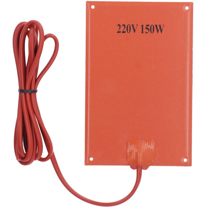 Szilikon fűtőbetét 150W 220V, alumínium, 120x18.5mm