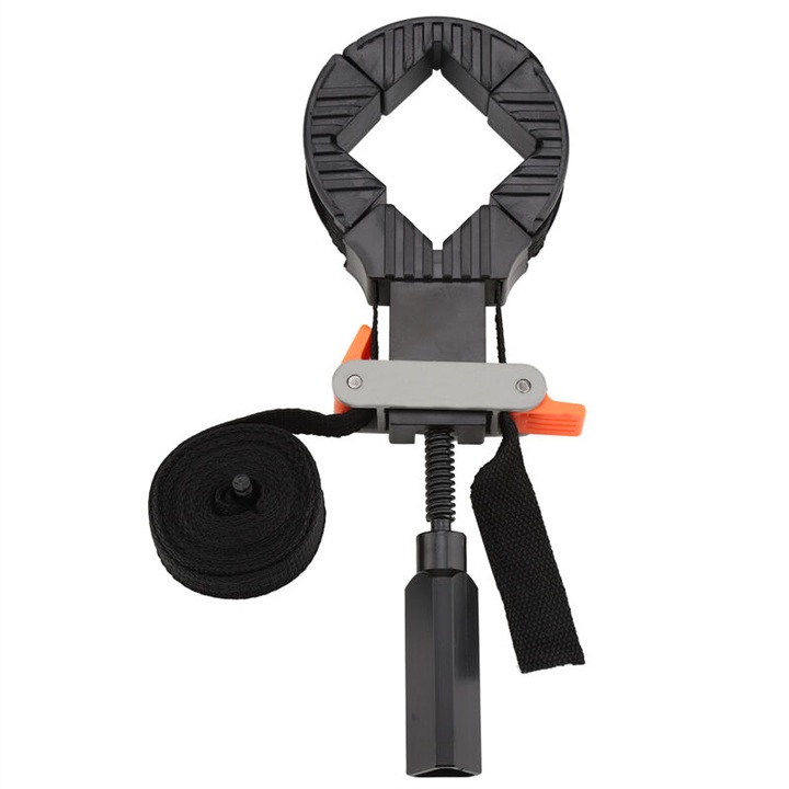 Clema reglabila pentru tamplarie, 4 maxilare, negru, 30x4m