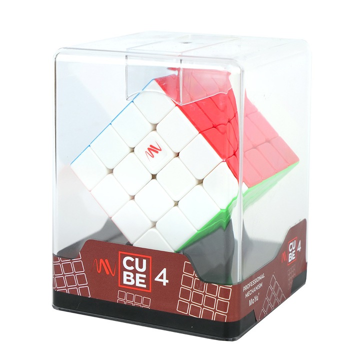 Cub Rubik eMVi Cubes 4x4 Transparent cu suport display - eMAG.ro