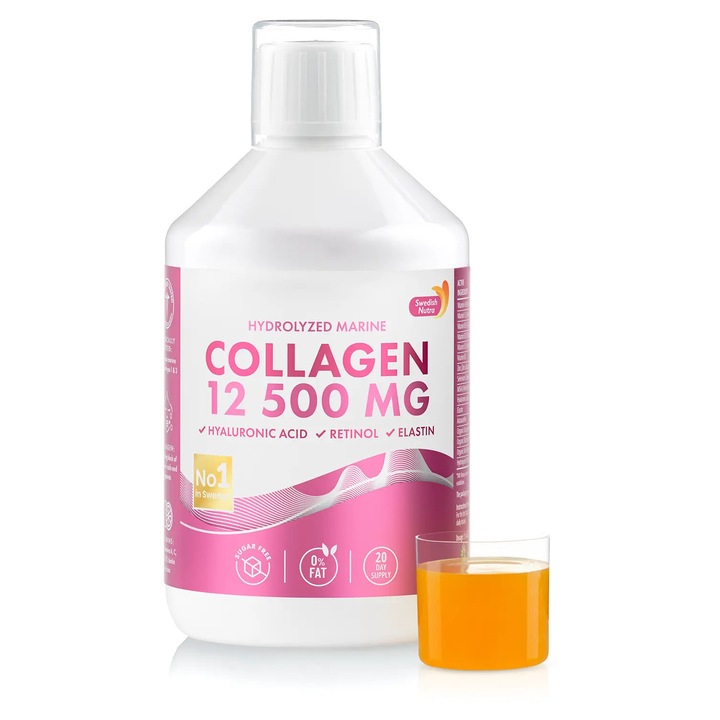 Colagen Marin Hidrolizat Lichid Cu 12.500 Mg - 500 Ml