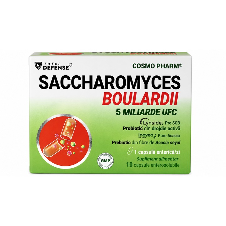 Supliment alimentar SACCHAROMYCES BOULARDII Cosmo Pharm, 10 capsule enterosolubile
