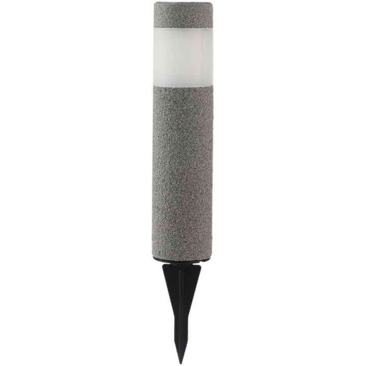 Lampa solara LED impermeabila, alb, 6.3x6.3x38cm
