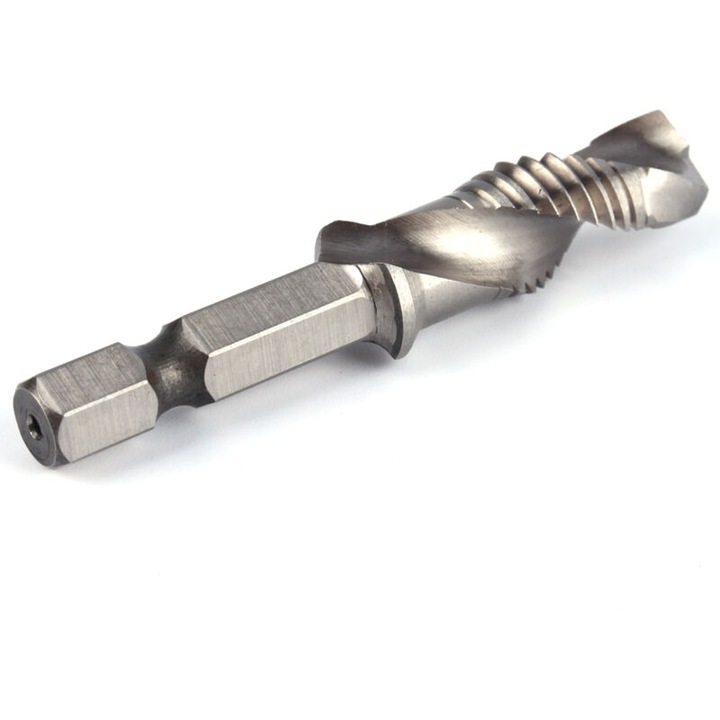 Burghiu combinat M10 1.5 HSS, coada hexagonala 6.35mm, 59x20mm, metal