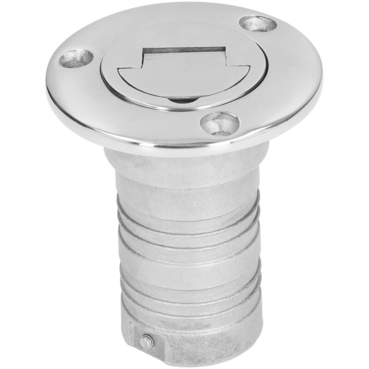 Inox 316 vízbefecskendező csatlakozó, 38mm, 75mm, inox lánc, hajókhoz, teherautókhoz, lakókocsikhoz