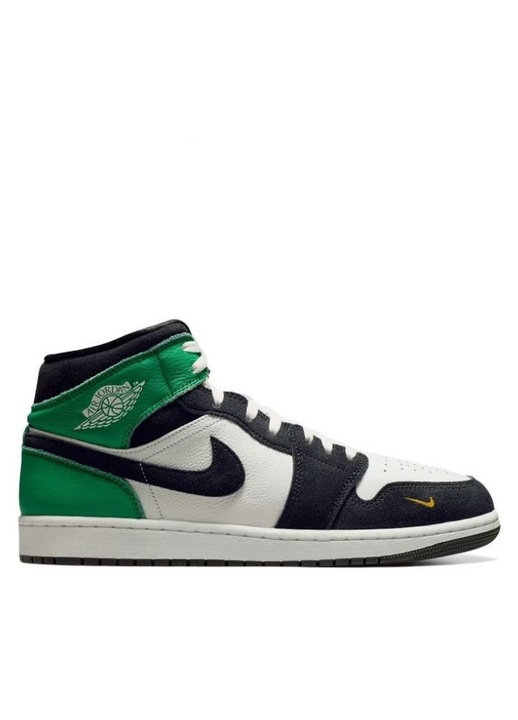 Pantofi sport barbati AIR JORDAN 1 MID SE V3, Nike, Piele naturala, Negru, 45 EU