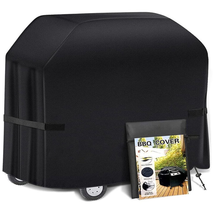 Husa gratar impermeabila 100x60x150cm negru rezistenta UV si rupere