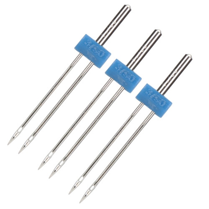 3 db-os 3 mm-es inox fúrókészlet kék tárolódobozzal