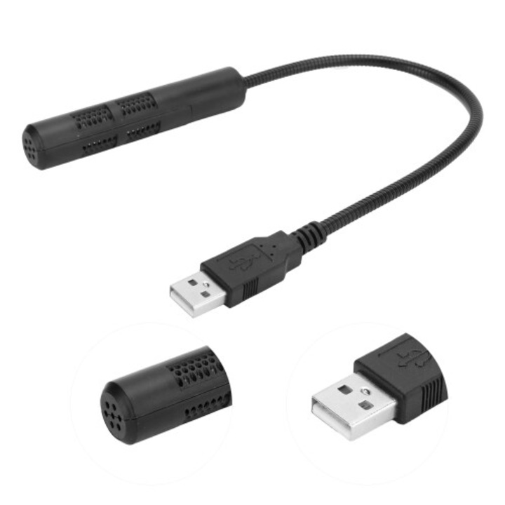Microfon USB M-588 konferenciákhoz és gaminghez, forgatható, zajszűrős, fekete