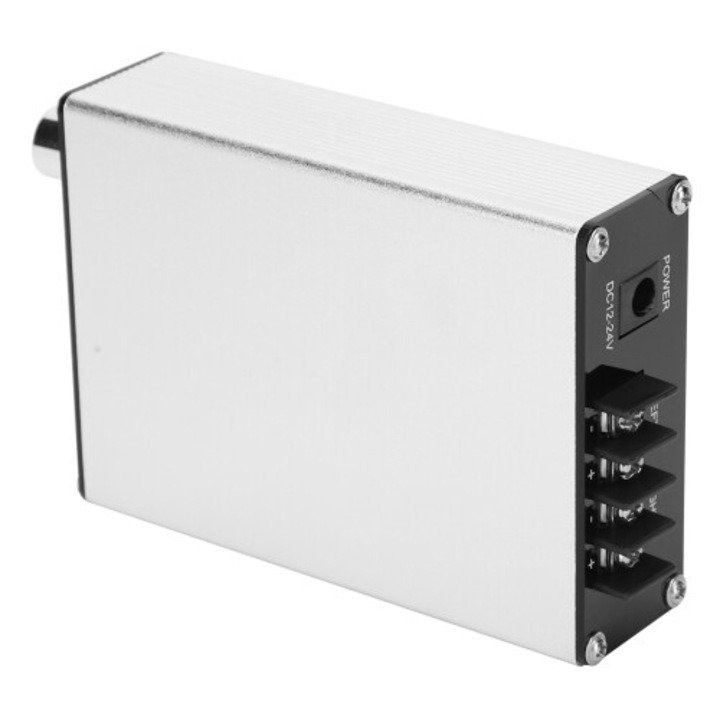 Digitális audio erősítő 50W, mini, alumínium, fekete