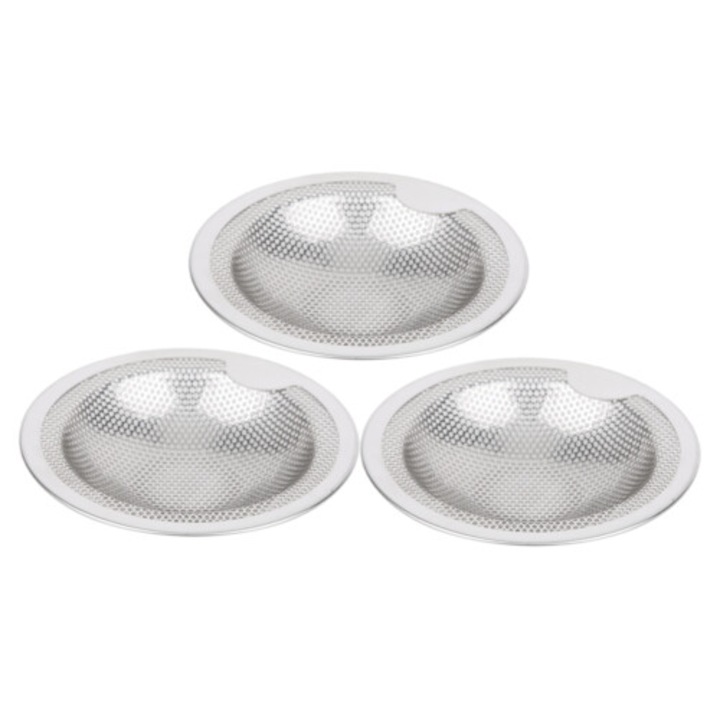 Sita scurgere inox, anti-infundare, pentru chiuveta, baie, 15x15cm