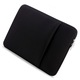 Husa laptop 17 inch, negru, slim, cu fermoar moale