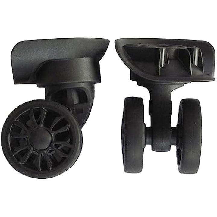 2 db csendes bőröndkerék készlet, 5x1.1cm, nylon, 360°-os forgatás