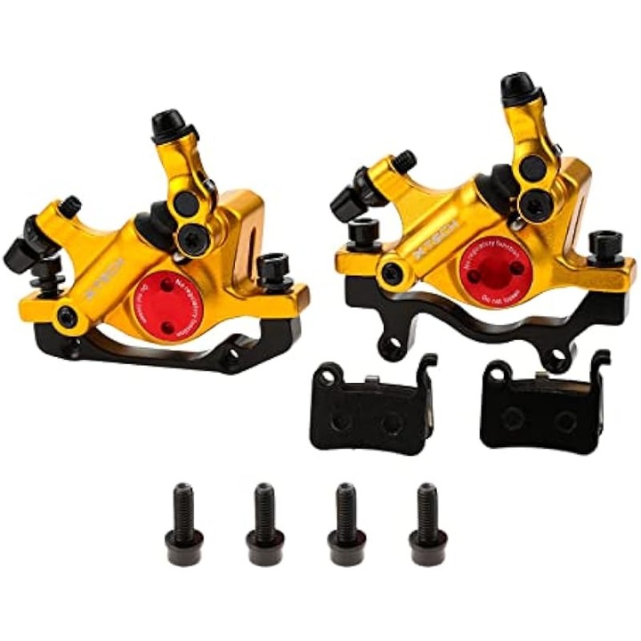 Set frane hidraulice disc MTB fata-spate, aluminiu, negru, universal