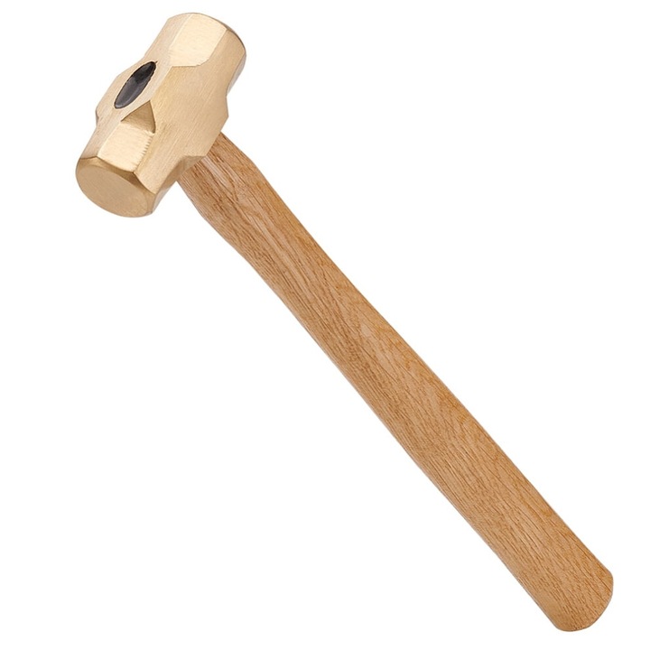 Ciocan alama cu maner lemn alb antic 56.5x226x25mm