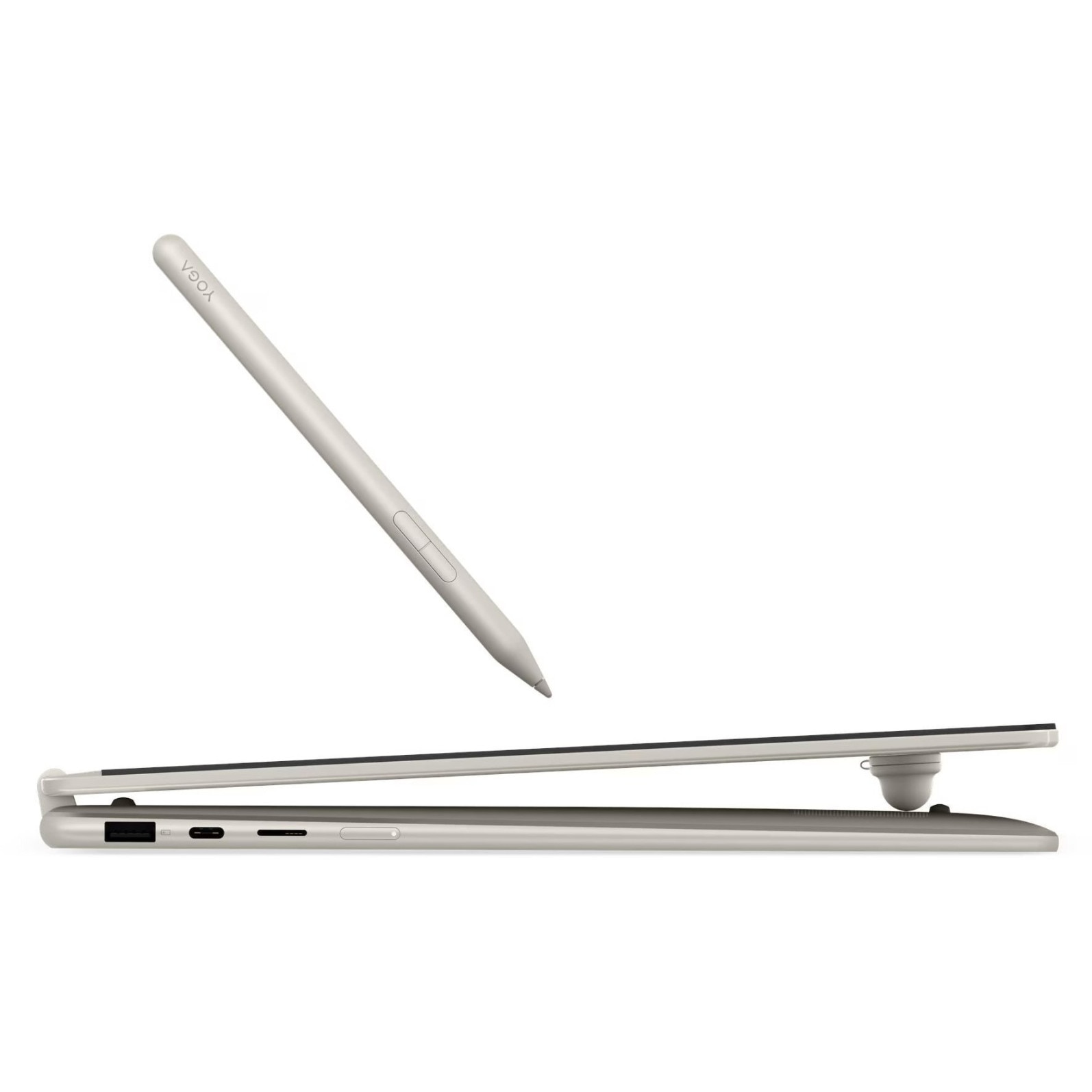 Laptop Lenovo Yoga 7, 16" WUXGA Touchscreen, AMD Ryzen™ AI 7 445 pana la 4.6 GHz, 16 GB RAM LPDDR5x 8000, 512 GB SSD, AMD Radeon, Windows 11 Home, Seashell 512 GB