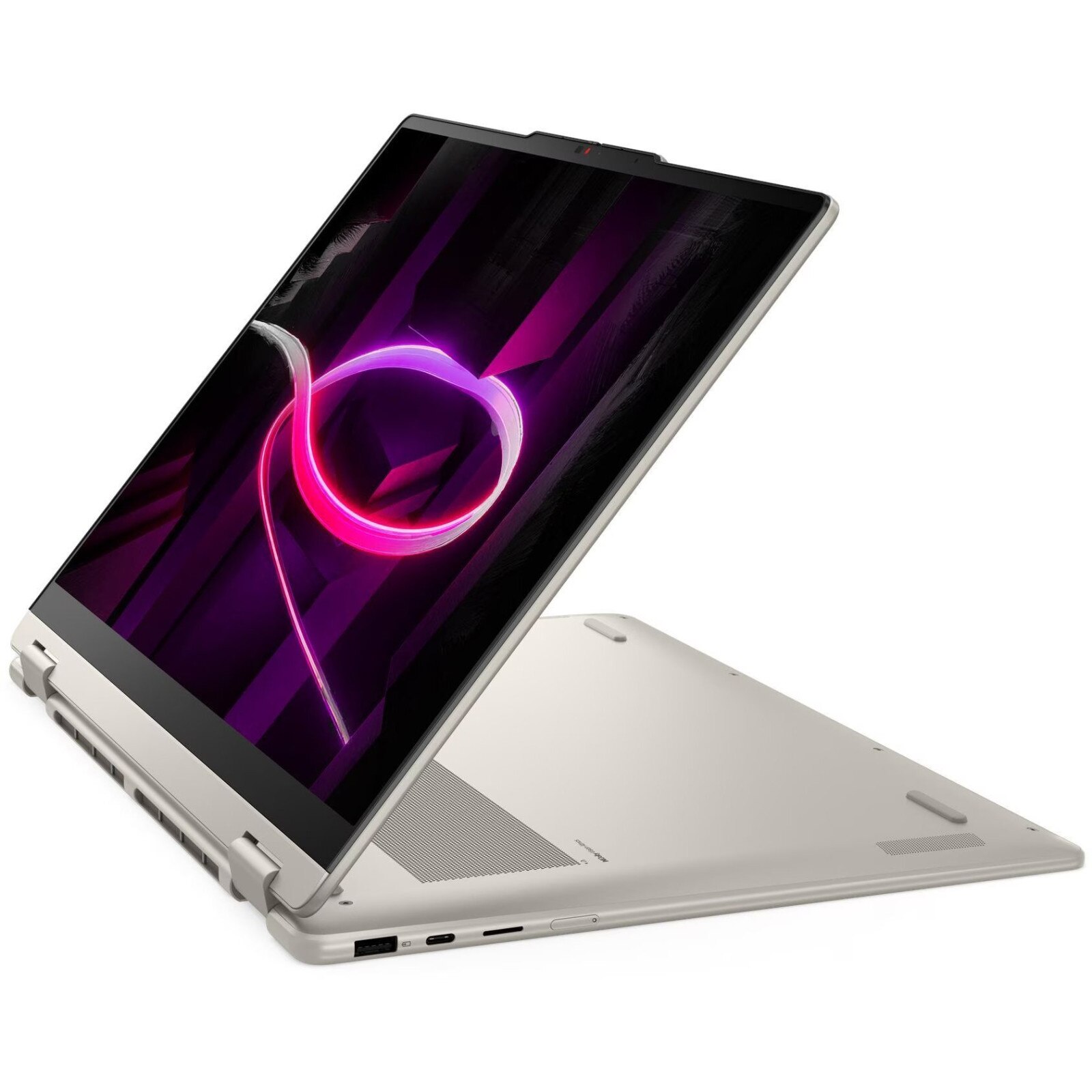 Laptop Lenovo Yoga 7, 16" WUXGA Touchscreen, AMD Ryzen™ AI 7 445 pana la 4.6 GHz, 16 GB RAM LPDDR5x 8000, 512 GB SSD, AMD Radeon, Windows 11 Home, Seashell 512 GB