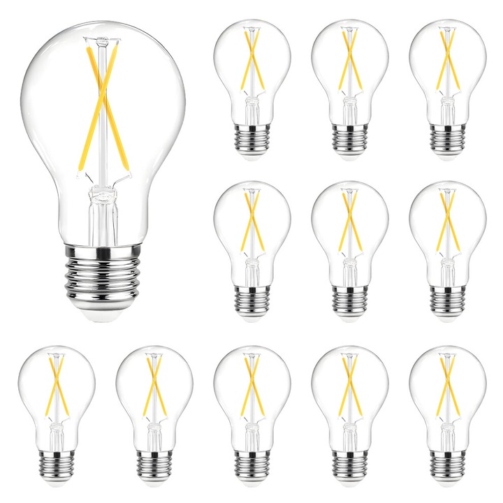Bec LED Vintage Edison 8W 800LM 5000K E26 szett 12 db