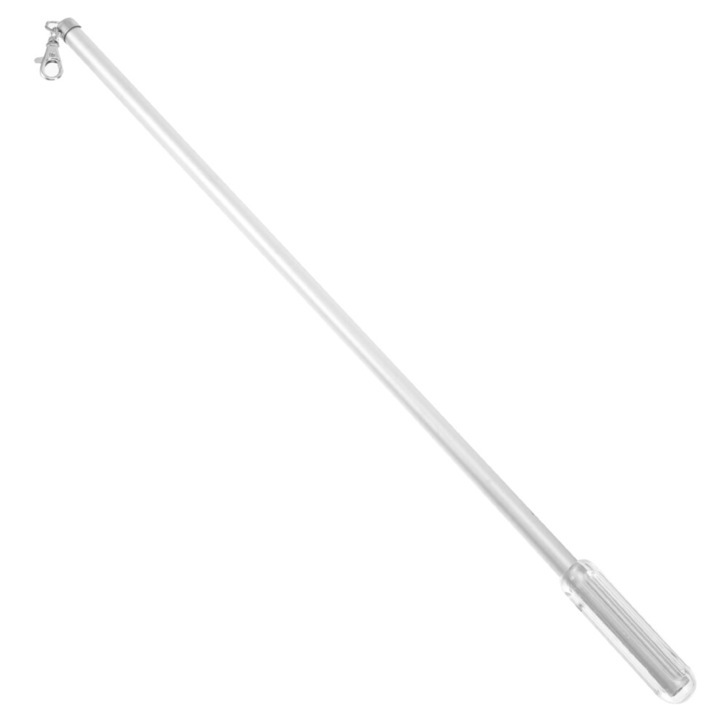 Bat pentru tragere perdea, aluminiu, argintiu, 51.5x2x2cm