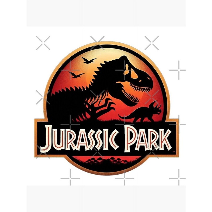Poster decorativ Jurassic Park apus multicolor