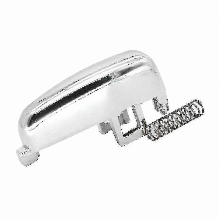 Buton comutator frana de mana, argintiu, plastic, 1 buc