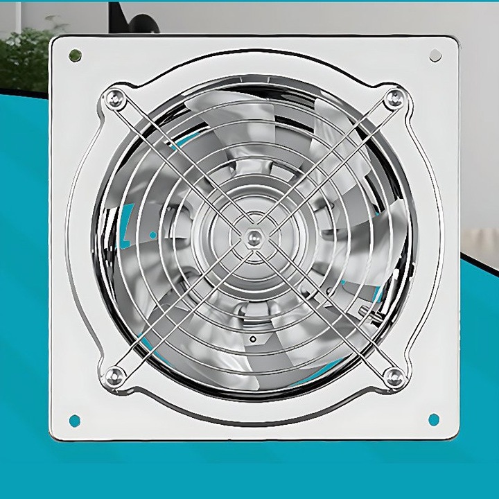 7 hüvelykes elszívó ventilátor, huzatmentes fali ventilátor (ezüst)