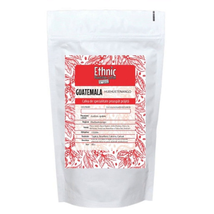 Cafea de specialitate Guatemala Huehuetenango, Ethnic Plantation Coffee, 500g, prajita si macinata