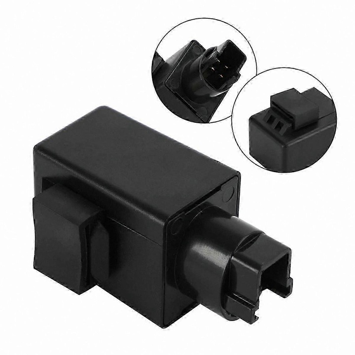 Releu LED semnalizare motocicleta negru plastic universal