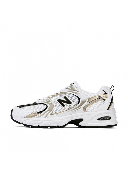 Tenisi dama, New Balance, NB572, auriu si alb, fabricati din materiale de calitate