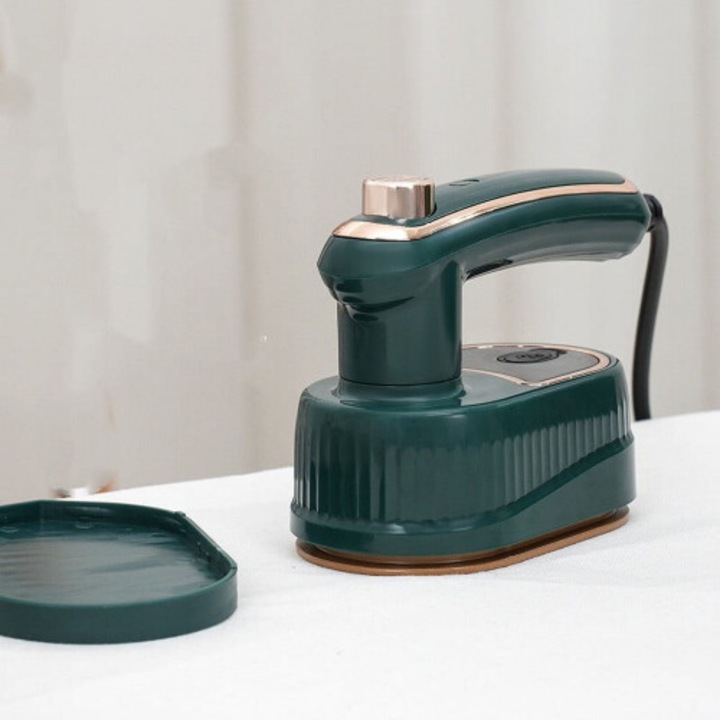 Fier de calcat portabil mini 40W, pliabil, rotativ, abur, 50ml, compact