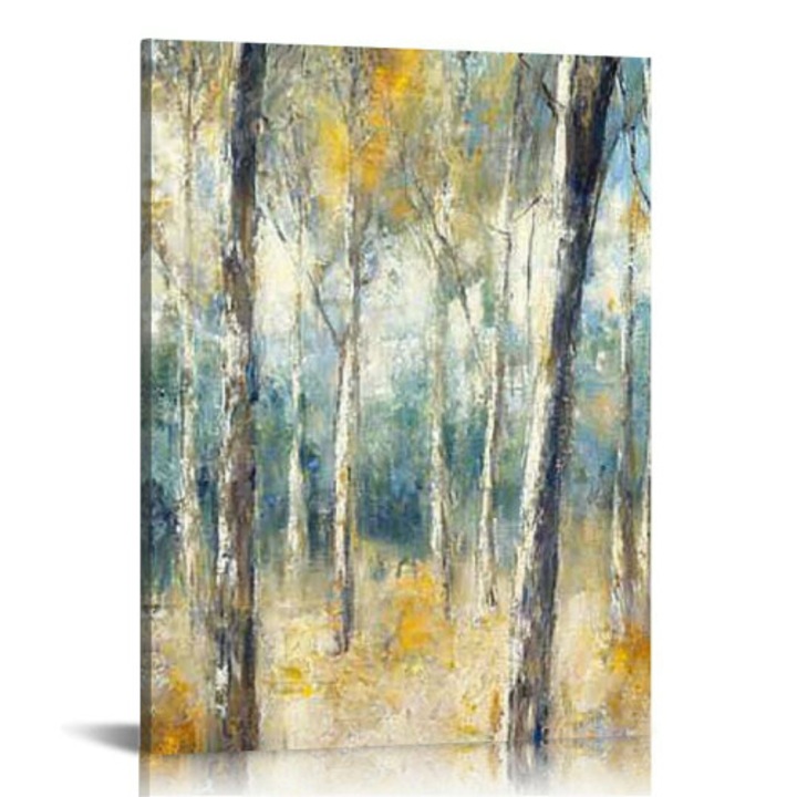 Табло канава дърво OEM, абстрактна картина, многоцветно, 40x50см