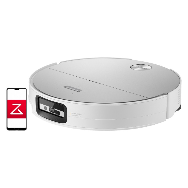 Aspirator robot Roborock Saros 20 Sonic Complete, 65 W, 36.000 Pa, 228 ml/2,7 l, AdaptiLift 3.0, RetractSense LiDAR cu Reactive AI 3.0, Autonomie de 190 min, Alb