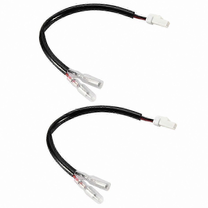 Motorkerékpár jelkábel adapter készlet 2 darab fekete fehér