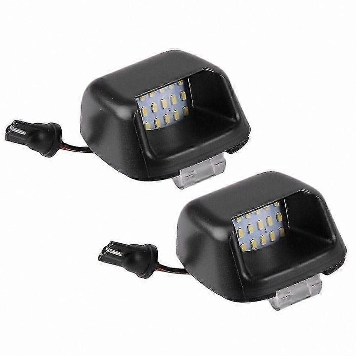 LED лампи за регистрационен номер, 18 LED, бели, 5.5x2.5x3.8 см