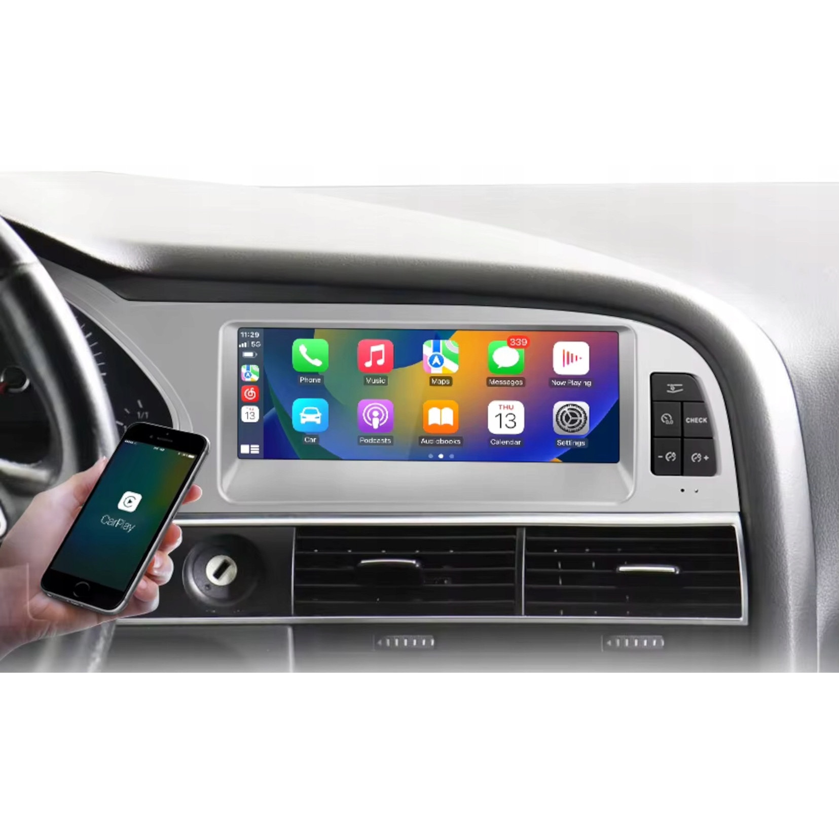 Radio auto Revelti Audi A6 C6 8.8 inch Android 13 6GB RAM 128GB Wi-Fi ...