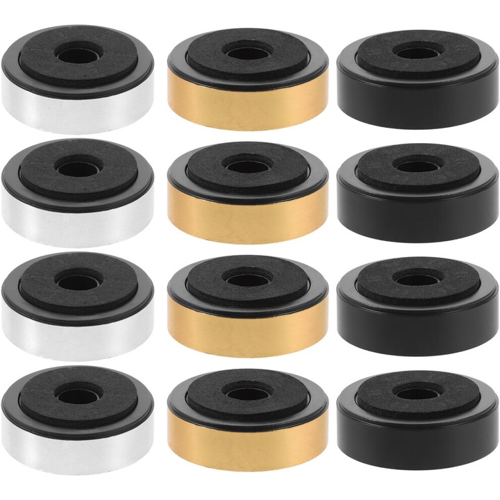 Set 12 picioruse izolare boxe, EVA ABS, multicolor, 4.7x4.7x1.5cm