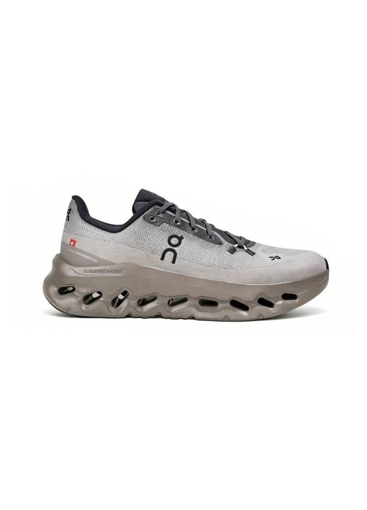 Pantofi sport On AG Cloudtilt, casual, negru si gri, tehnologie de amortizare CloudTec, talpa din super-spuma Helion, 42 EU