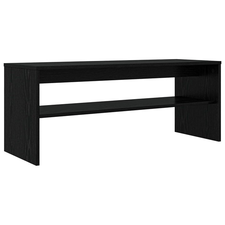 vidaXL TV szekrény Fekete tölgy 100 x 35 x 40 cm Faanyag 8000309