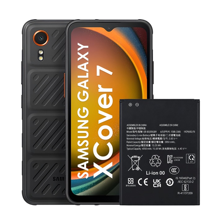 EB-BG556GBY akkumulátor Samsung Galaxy XCover 7-hez 4050 mAh NOWACELL akkumulátor
