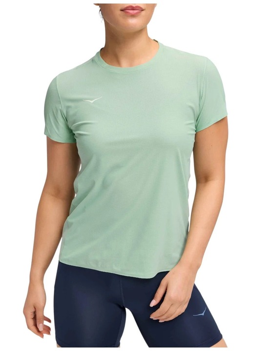 Tricou alergare dama Hoka Airolite 2.0 FW 2025, Verde deschis