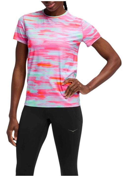 Tricou alergare dama Hoka Airolite 2.0 FW 2025, Multicolor