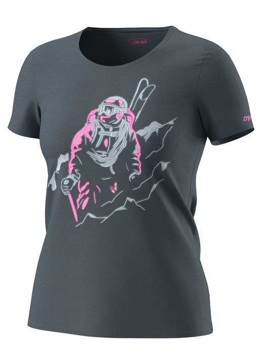 Tricou bumbac dama Dynafit Blacklight, Gri
