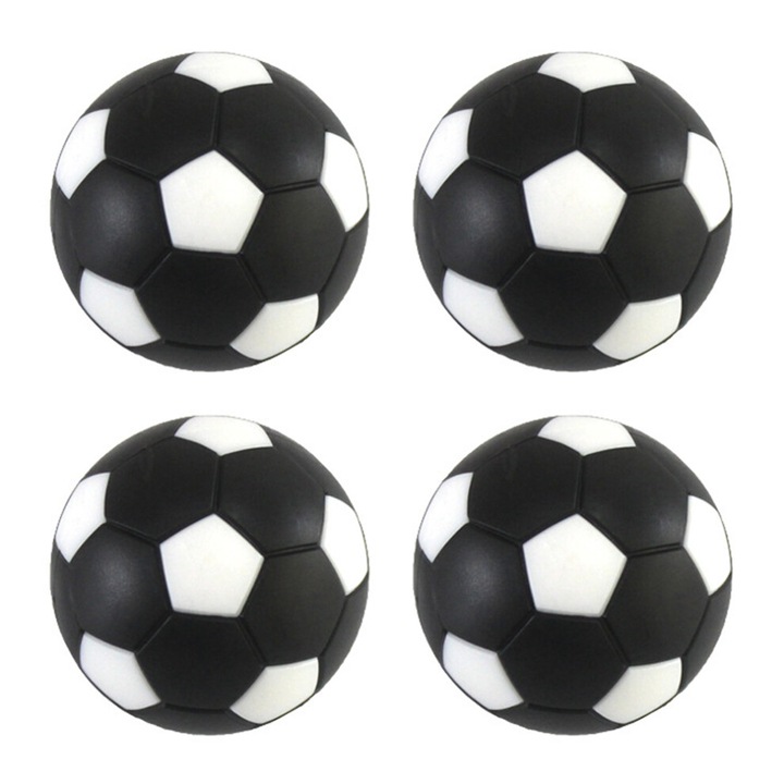 Mingi de fotbal de masa, marime regulamentara, plastic durabil, multicolor, 40mm