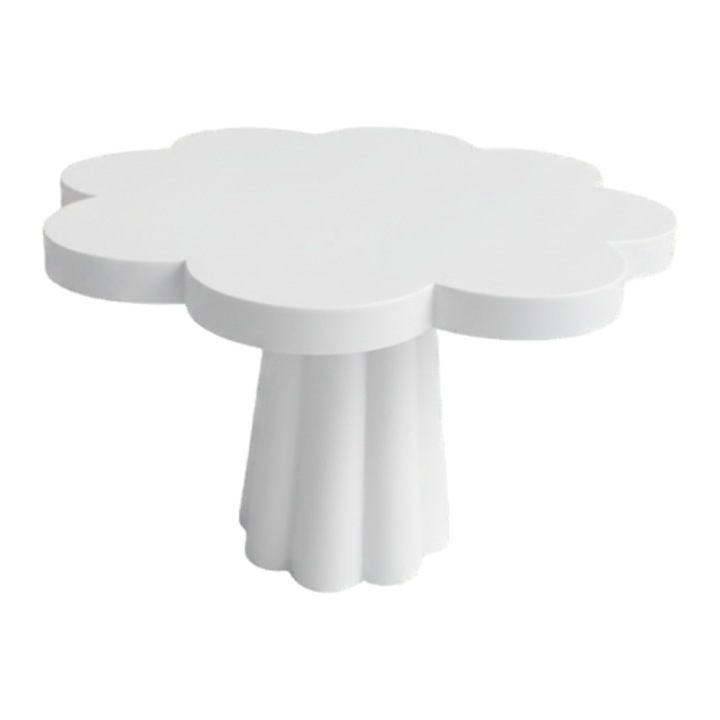 Премиум поставка за торти, тип Cake Stand, иновативен дизайн във формата на цвете, 170 x 110 мм - бял