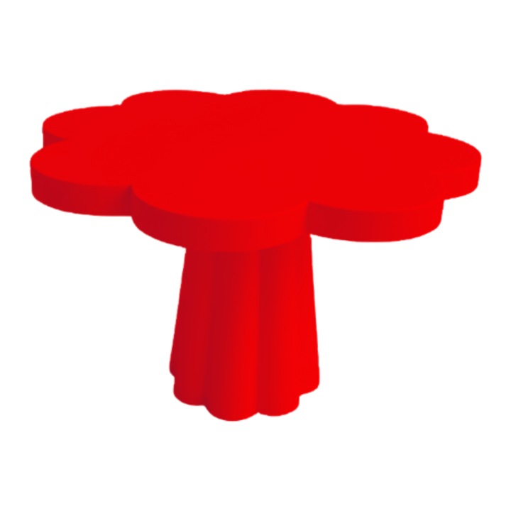 Prémium Süteménytartó, Tortatartó Típusú, Innovatív Virág Alakú Design, 170 x 110 mm - piros