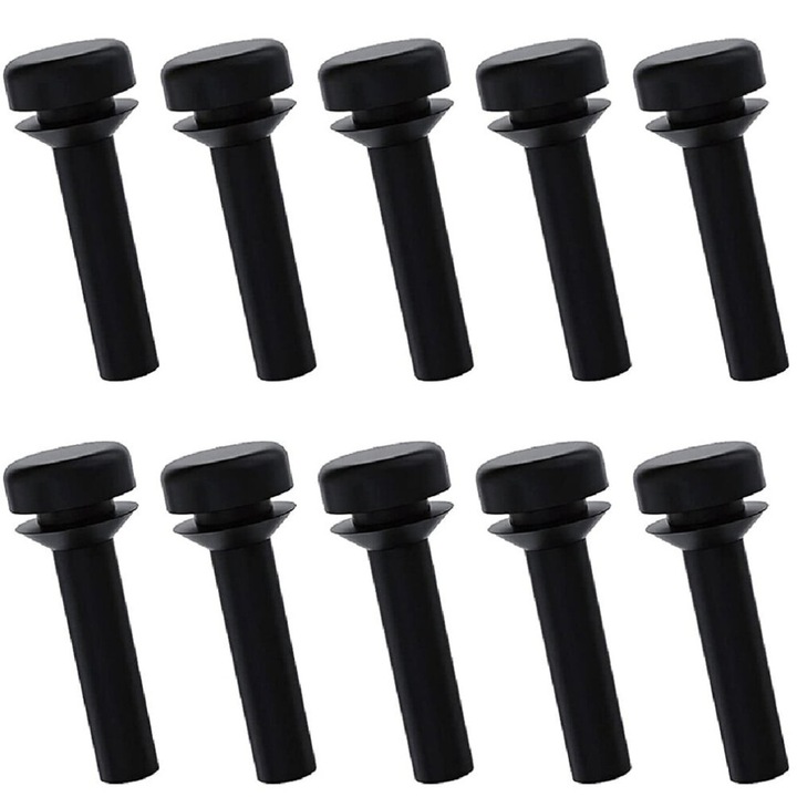 Set 10 picioruse cauciuc pentru arzator plita, negru, universal