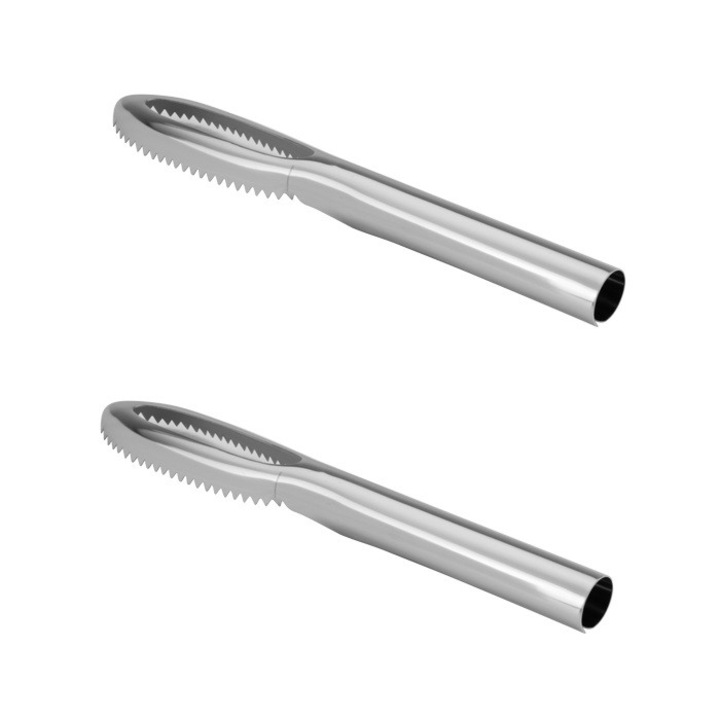 Set 2 dispozitive curatat solzi de peste RAKI, inox, 0429