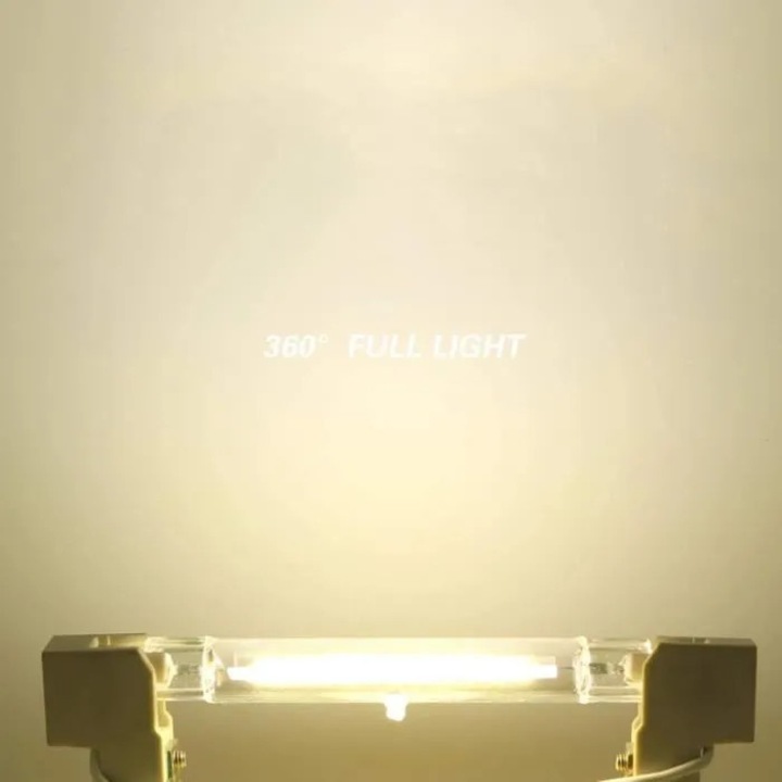 LED крушка R7S 78мм, 10W, топло бяла, комплект 2 бр