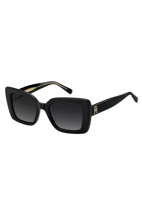 Tommy Hilfiger, Слънчеви очила Butterfly с градиента, 51-21-145, Черен